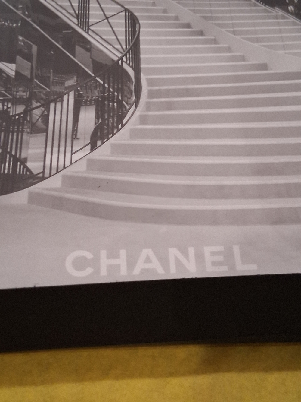 CHANEL RARE Note/ Diary with Monochrome Staircase Print - Black & White.New